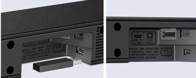 Dàn loa Sony HT-CT290/BM – Kết nối USB