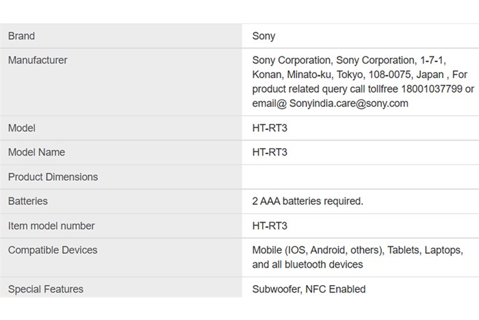 Dàn âm thanh Soundbar Sony HT-RT3/M