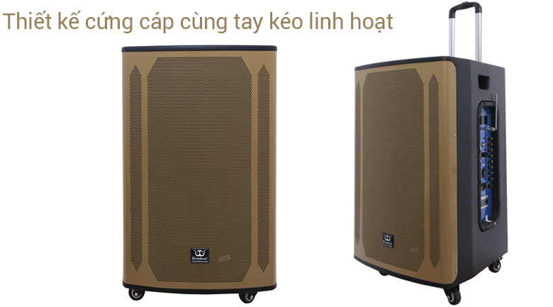 Thiết kế cứng cáp cùng tay kéo linh hoạt trên Loa kéo Rinton PL-5