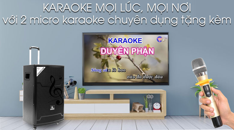 Loa kéo Karaoke Nanomax SK-15A2 300W - Karaoke