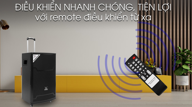 Loa kéo Karaoke Nanomax SK-15A2 300W - Remote