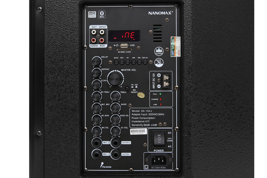 Loa kéo Karaoke Nanomax SK-15A2 300W - 5