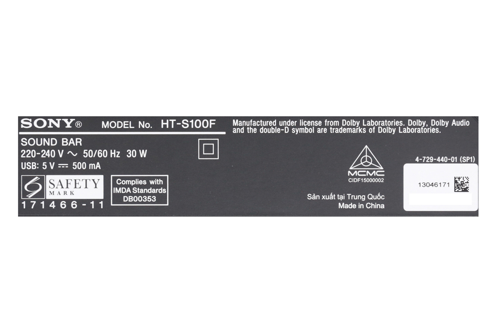 Bán loa thanh soundbar Sony HT-S100F