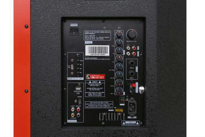 Dàn karaoke di động Acnos KBZ15W 450W Màu Đen