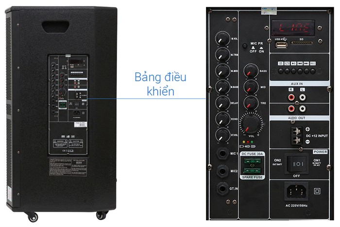 Loa kéo karaoke Asanzo AL-9900 600W