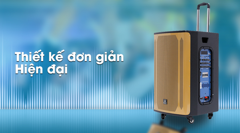 Thiết kế hiện đại, tối giản trên Loa kéo karaoke Rinton PL-9 400W