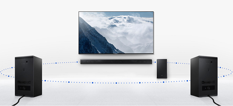 Kết nối không dây trên Loa thanh Soundbar Samsung 5.1 HW-K950/XV