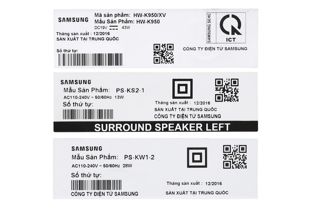 Loa thanh Soundbar Samsung 5.1 HW-K950/XV Màu Đen