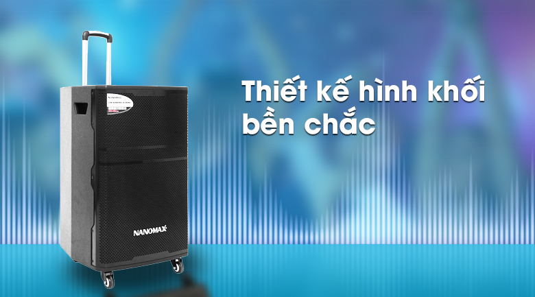 Loa kéo Karaoke Nanomax SK-15A10 600W - Thiết kế