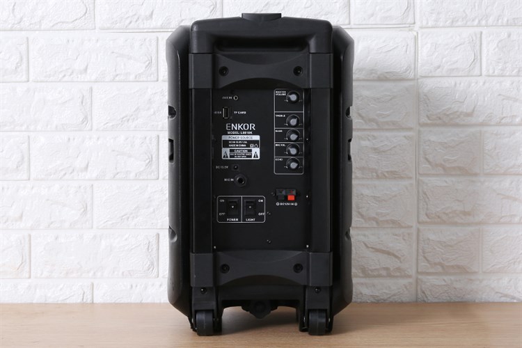 Loa Kéo Bluetooth Karaoke Enkor L0810K Đen 25W Màu Đen