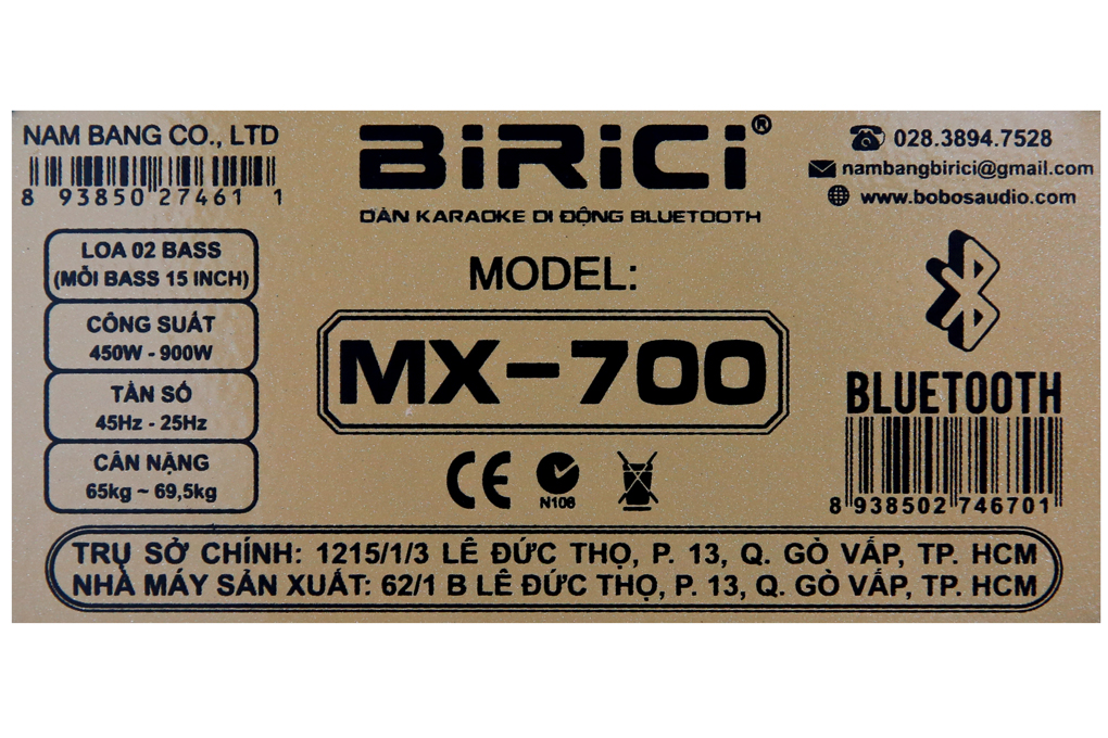 Loa điện karaoke Birici MX-700 450W - 10