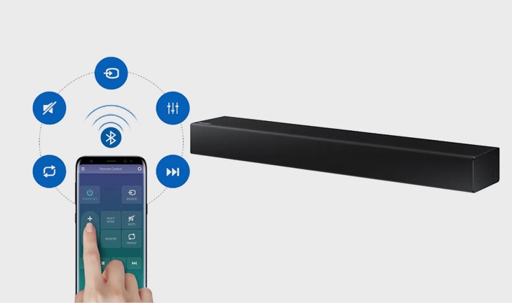 Quản lý âm thanh từ xa với ứng dụng Samsung Audio Remote