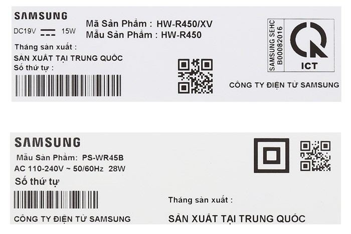 Loa thanh soundbar Samsung 2.1 HW-R450 200W Màu Đen