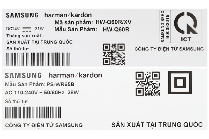 Loa thanh soundbar Samsung 5.1 HW-Q60R Màu Đen