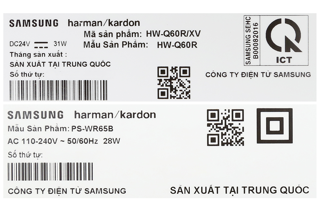 Loa thanh soundbar Samsung 5.1 HW-Q60R Màu Đen