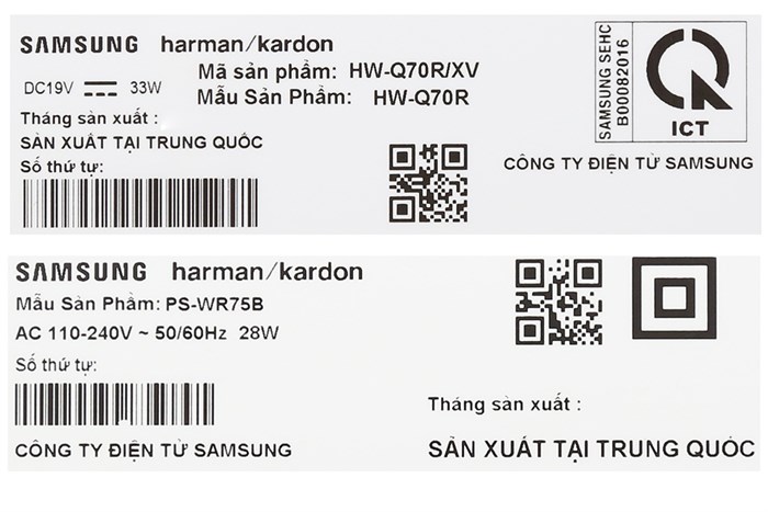 Loa thanh soundbar Samsung 3.1.2 HW-Q70R 330W Màu Đen