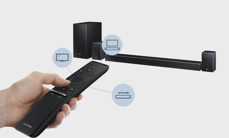 One Remote điều chỉnh các chức năng, âm lượng, hiệu ứng âm thanh tiện lợi ngay trên giao diện tivi