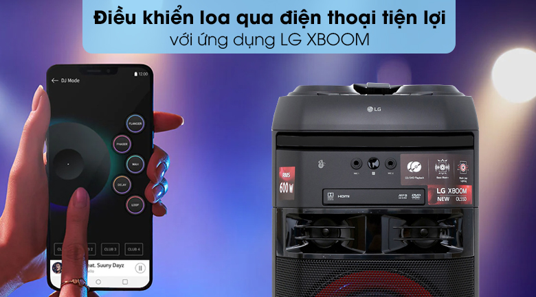Loa Karaoke LG OL55D 600W - Ứng dụng DJ