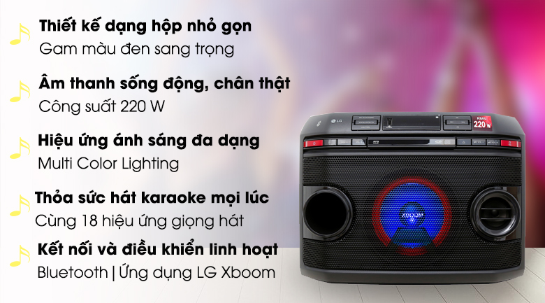 Loa Bluetooth Karaoke LG OL45 220W