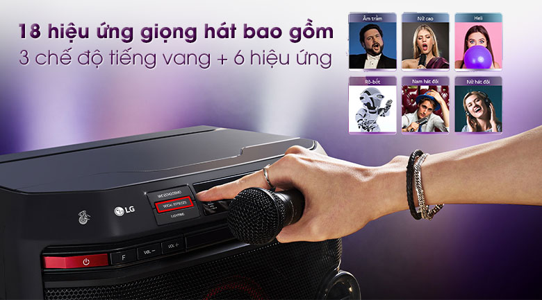 Loa Bluetooth Karaoke LG OL45 220W