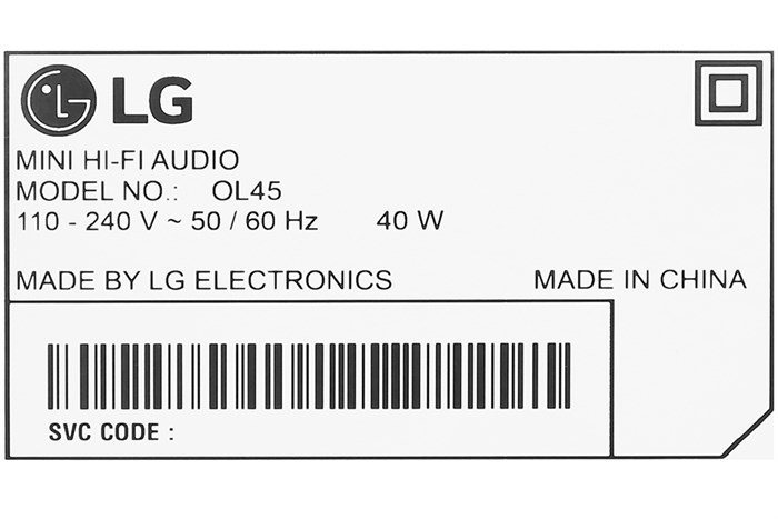 Loa bluetooth LG OL45 220W Màu Đen