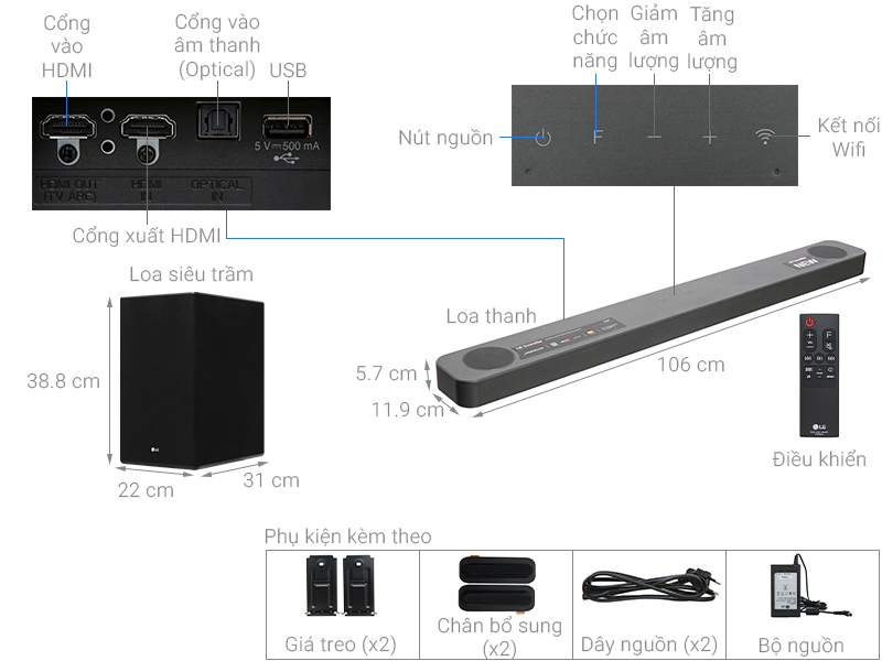 Lg sl8y hot sale soundbar