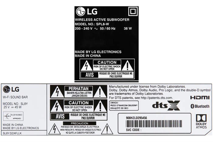 Loa thanh soundbar LG SL8Y