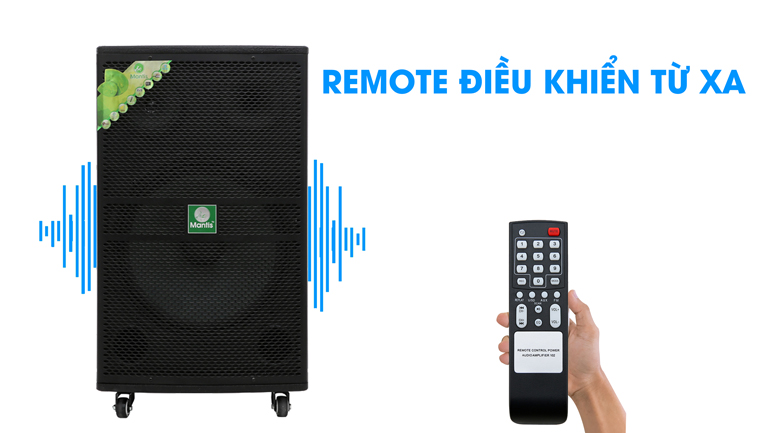 Loa kéo karaoke Mantis MT15-ST1 600W - Remote Loa kéo karaoke Mantis MT15-ST1 600W - Remote