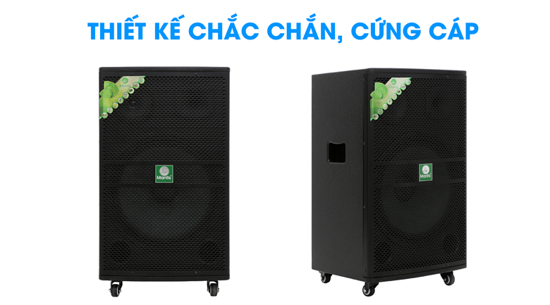 Loa kéo karaoke Mantis MT15-ST1 600W - Thiết kế chắc chắn Loa kéo karaoke Mantis MT15-ST1 600W - Thiết kế chắc chắn