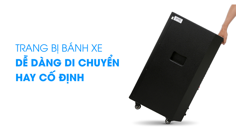 Loa kéo karaoke Mantis MT15-ST1 600W - Trang bị bánh xe Loa kéo karaoke Mantis MT15-ST1 600W - Trang bị bánh xe