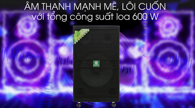 Loa kéo karaoke Mantis MT15-ST1 600W - Công suất loa