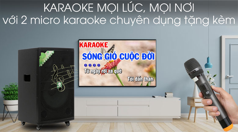 Loa kéo karaoke Mantis MT15-ST1 600W - Karaoke