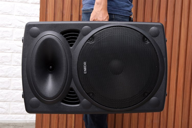 Loa kéo Bluetooth Karaoke Enkor L1218K Đen 16W Màu Đen