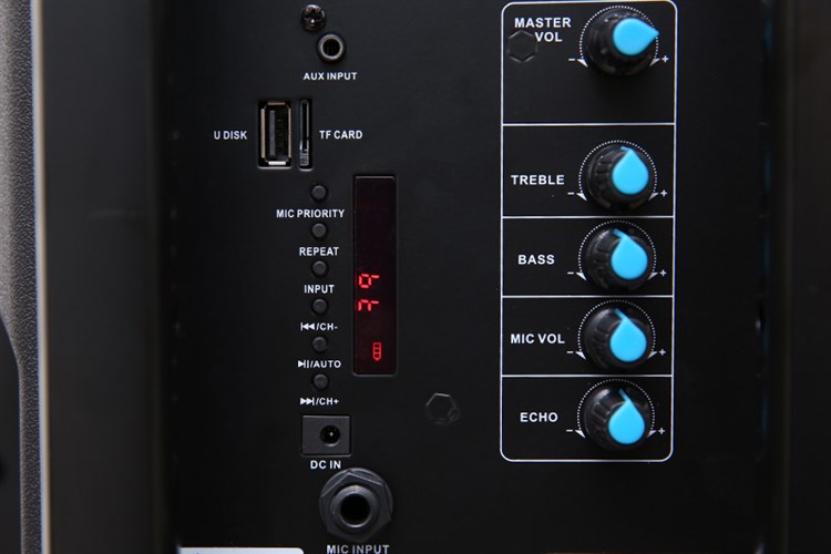 Loa kéo Bluetooth Karaoke Enkor L1218K Đen 16W Màu Đen