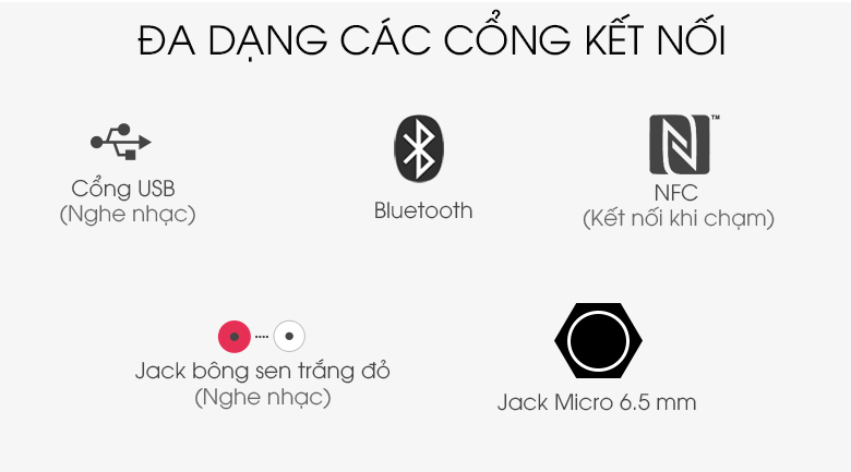 Dàn âm thanh Hifi Sony MHC-V02 - Kết nối