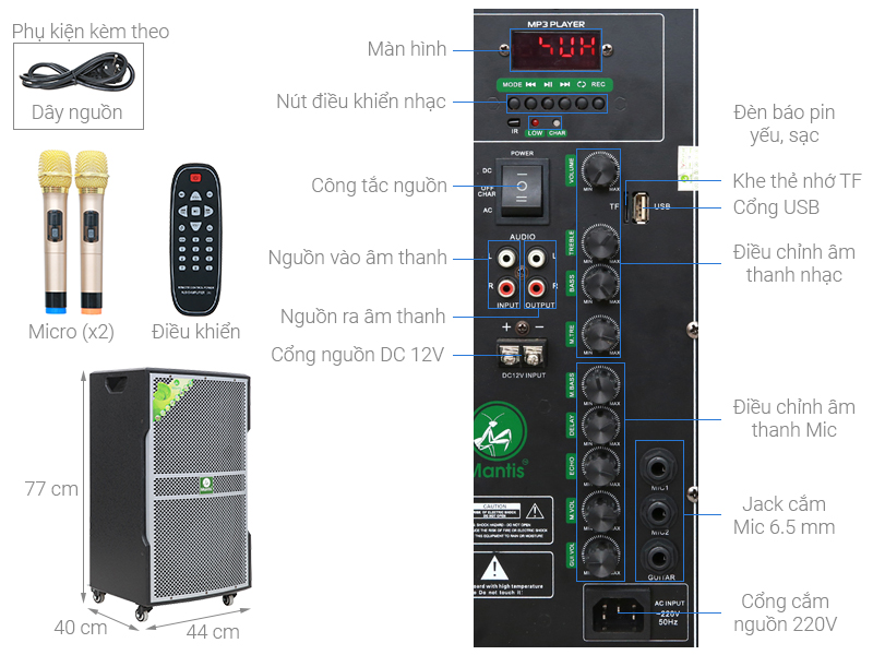 Loa kéo Mantis MT15-ST2