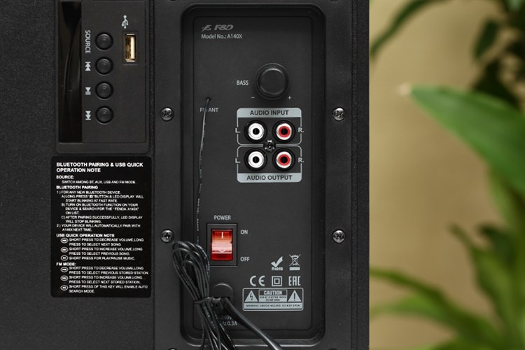 Loa vi tính Bluetooth Fenda A140X Đen Màu Đen