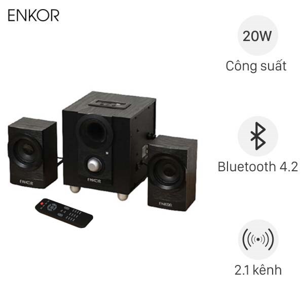 Loa vi tính Bluetooth Enkor E700 Đen