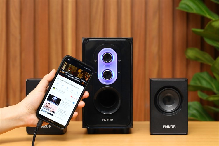 Loa vi tính Enkor E50 Đen Màu Đen