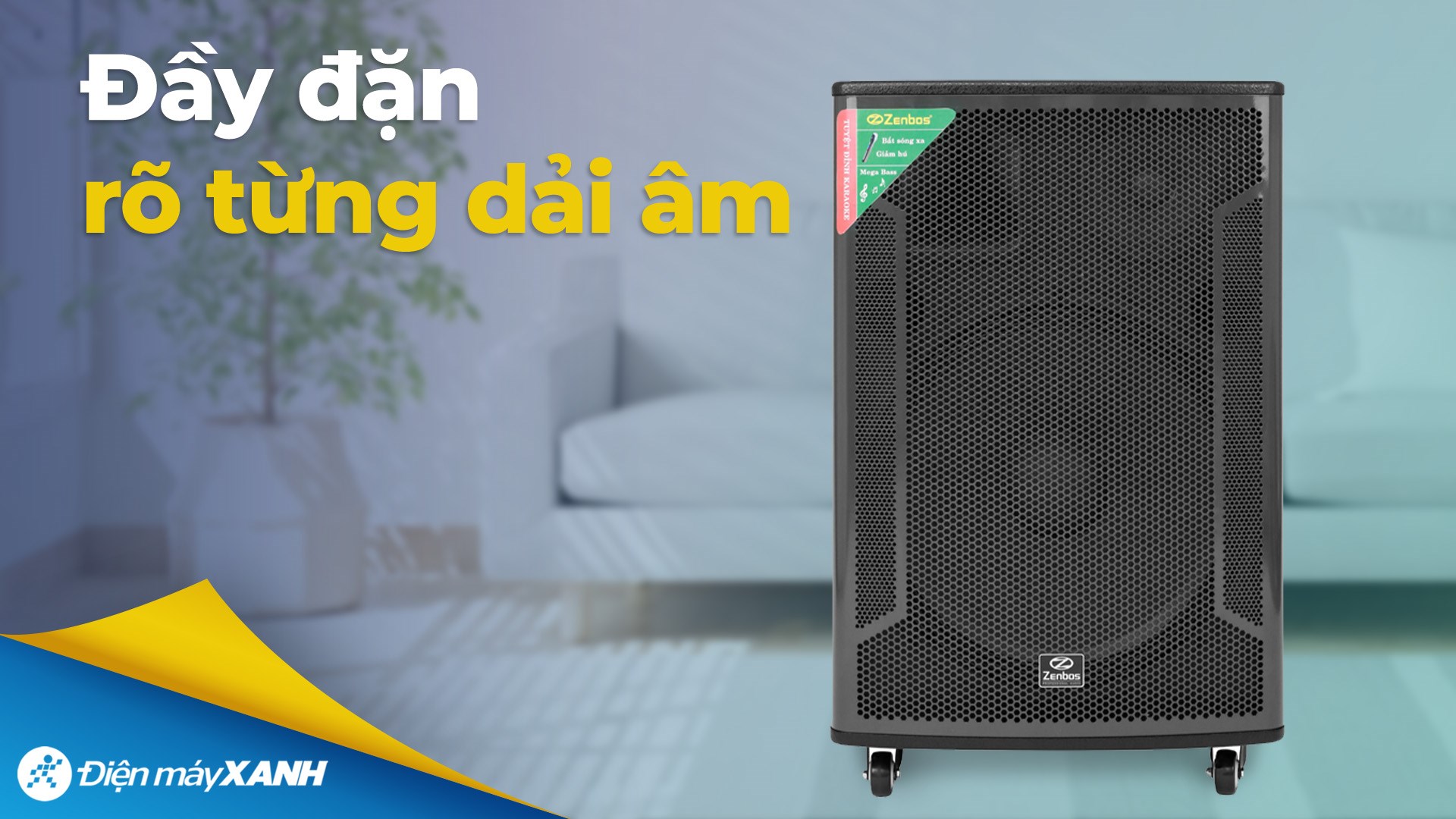 Loa kéo karaoke Zenbos K-360 1200W