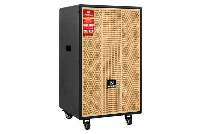 Loa kéo karaoke Nanomax S-2000 680W Màu Đen - Vàng