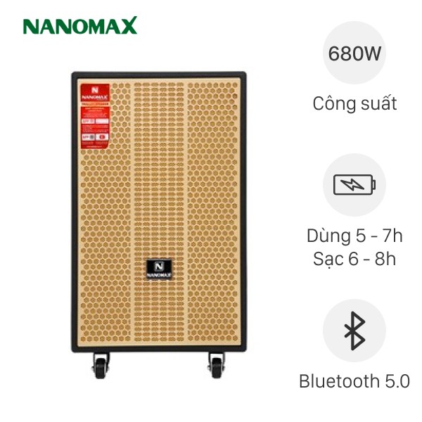 Loa kéo Nanomax S-2000 680W - giá tốt, chính hãng, có trả góp