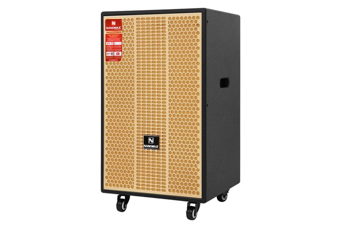 Loa kéo karaoke Nanomax S-2000 680W Màu Đen - Vàng