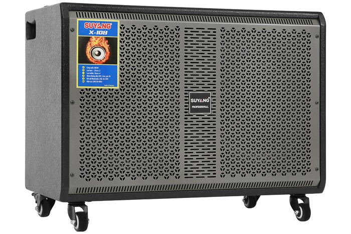 Loa điện karaoke SuYang X-108 600W Màu Đen - Xám