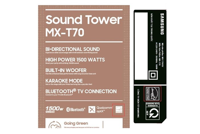 Loa tháp Samsung MX-T70/XV 1500W Màu Đen