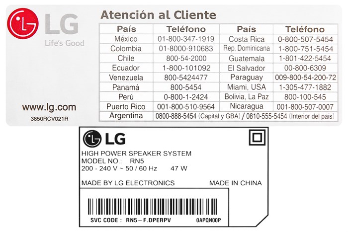 Loa điện karaoke LG Xboom RN5 300W Màu Đen