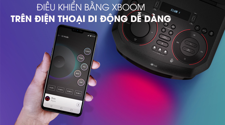 Loa Karaoke LG Xboom RN5 - Ứng dụng Xboom