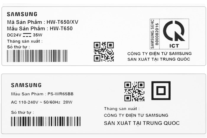 Loa thanh Samsung HW-T650 Màu Đen