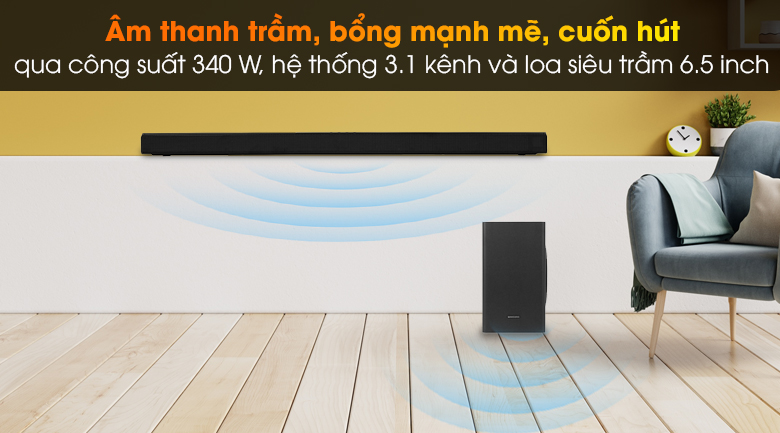 Loa thanh SAMSUNG HW-T650 - Công suất 