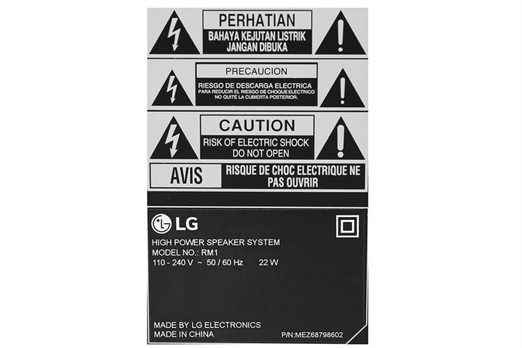 Loa Karaoke LG RM1 Màu Đen